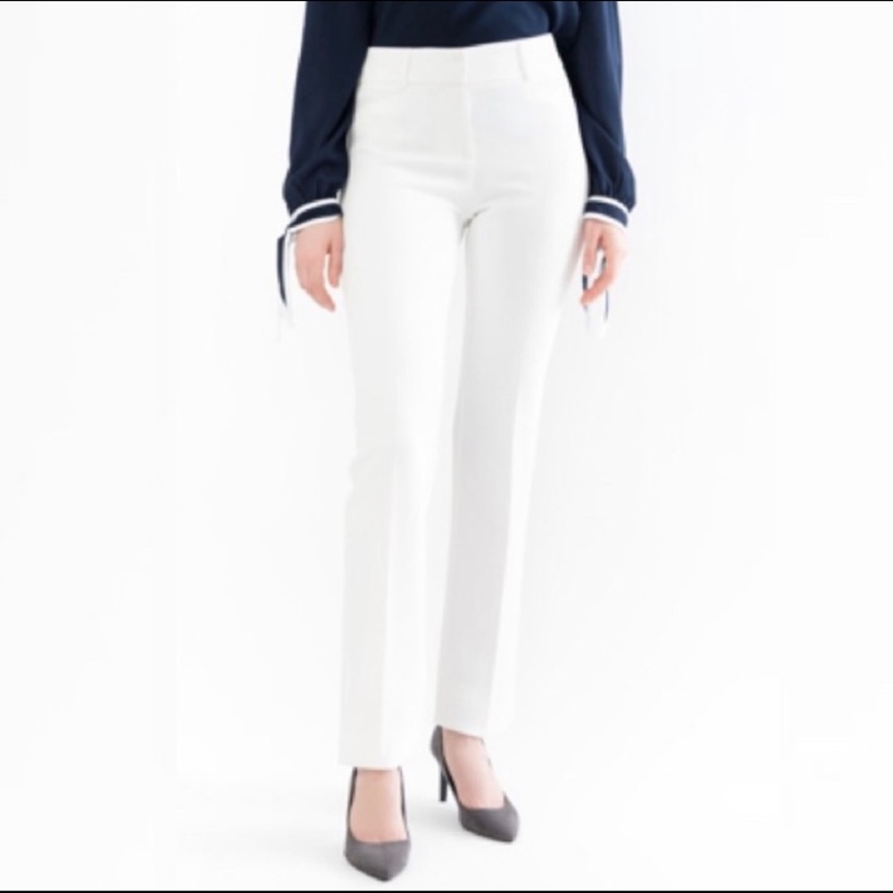NWOT Suzy Shier white trousers size 7/8